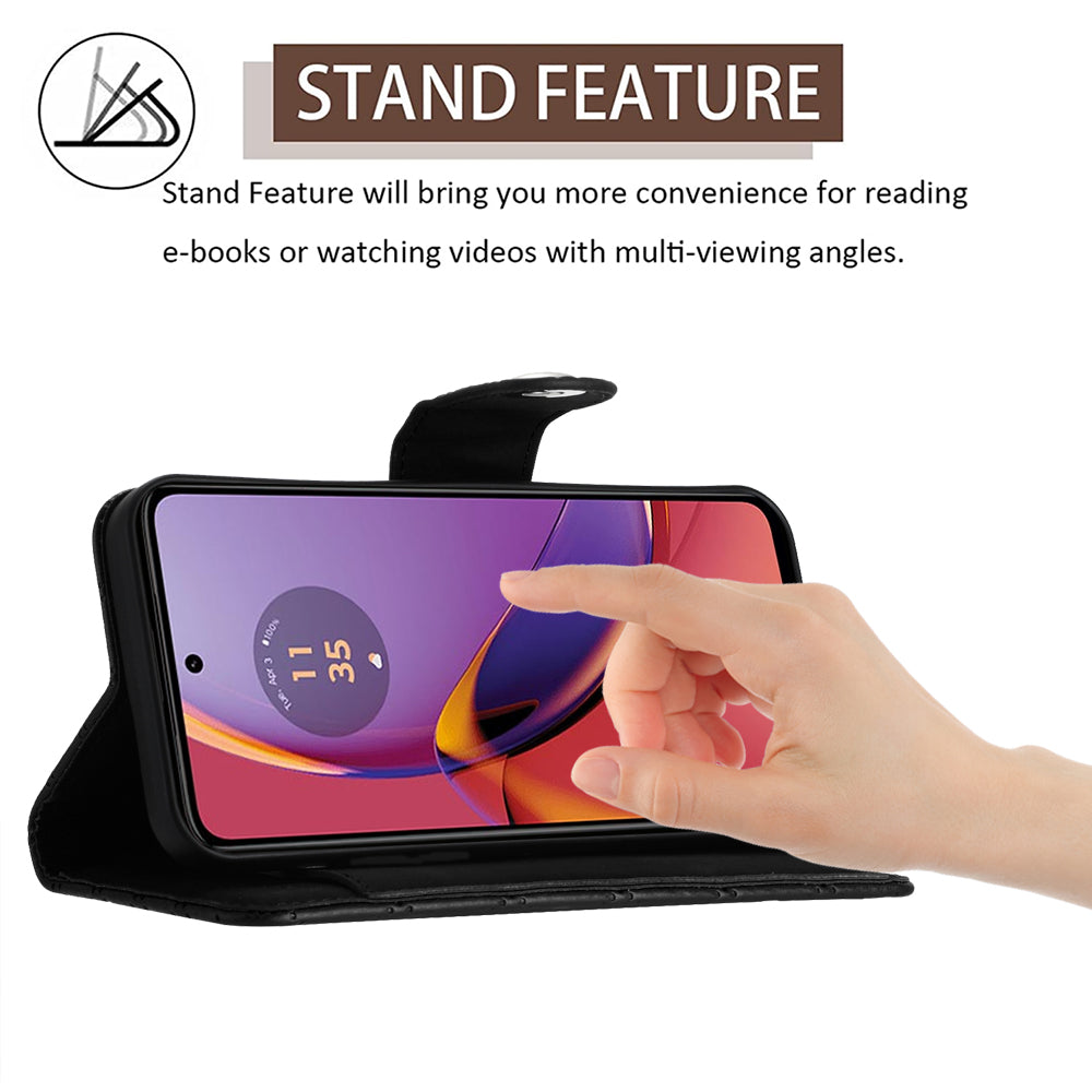 YB Imprinting Series-8 for Motorola Moto G84 5G Magnetic Phone Case Wallet Anti-scratch Cover with 7 Card Slots YB Imprinting Series-8 for Motorola Moto G84 5G Magnetic Phone Case Wallet Anti-scratch Cover with 7 Card Slots